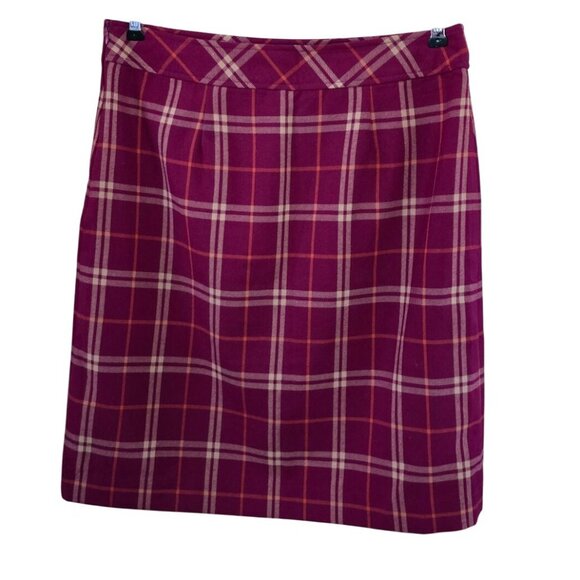 Laura Scott Plaid Skirt M/M Red & Orange Academia teacher whimsygoth - Picture 2 of 6